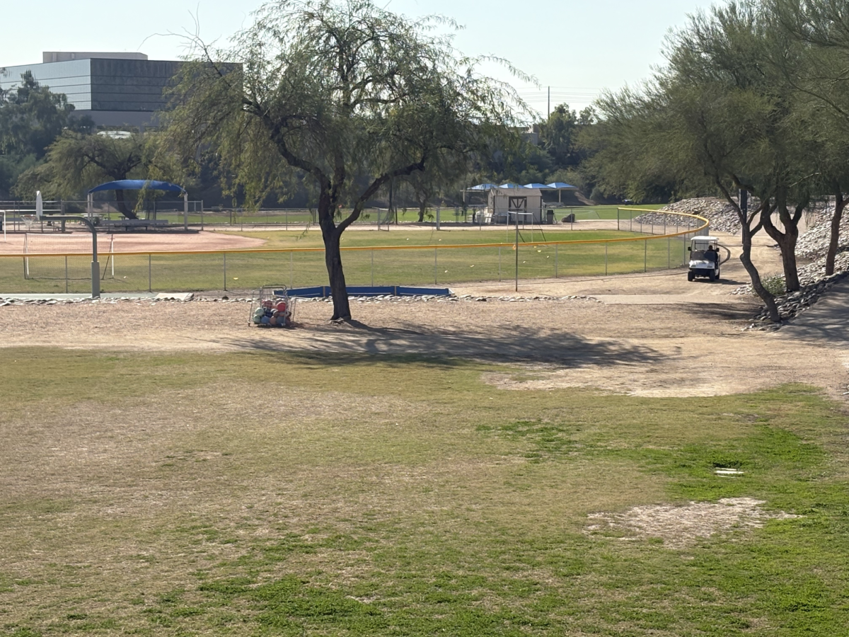 An officer stationed at the recess field