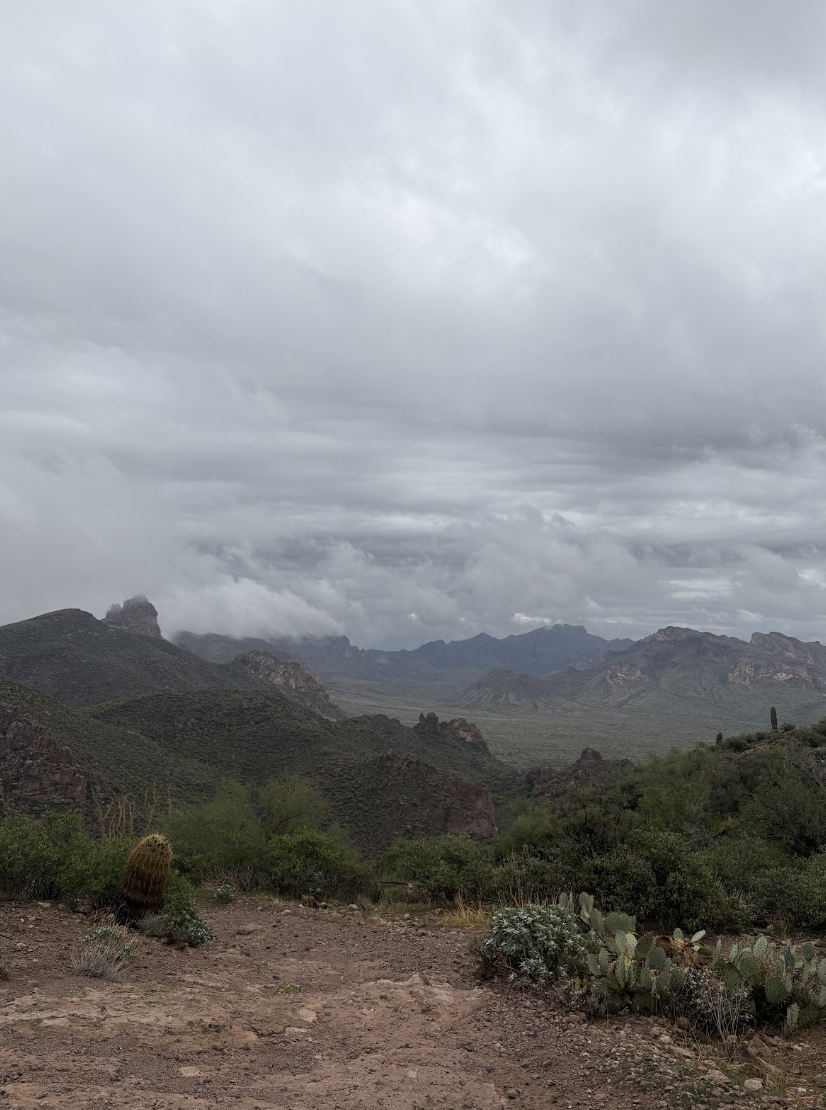 Photo taken by senior Ben Sabol during the hike of Weaver’s Needle.