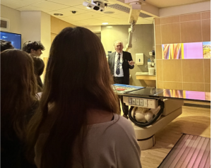 Students Viewing Proton Radiation Unit at Mayo Hospital