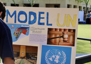 Model UN, a terminated club, setting up a booth at the annual PCDS clubs fair via PCDS Instagram