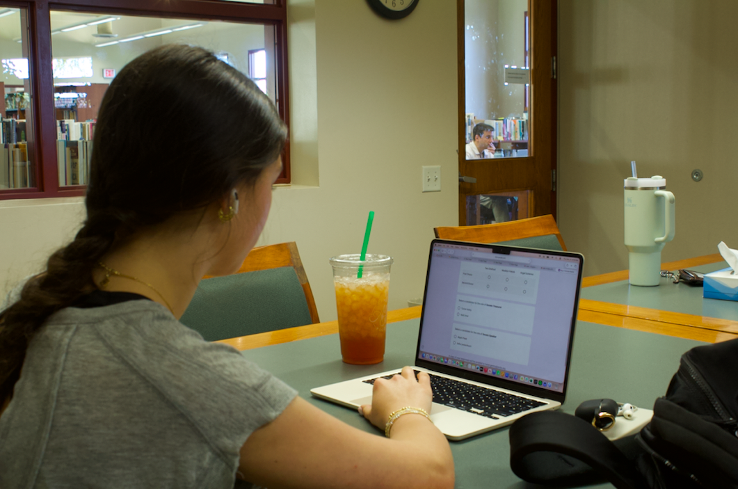 A student votes for Big 4